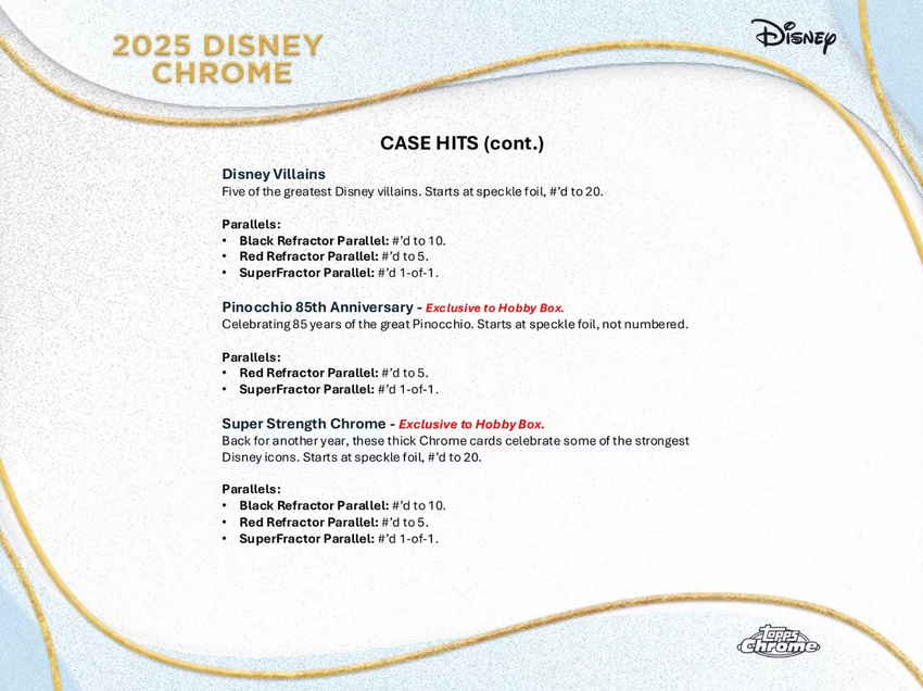 2025 Topps Disney Chrome Hobby Pack