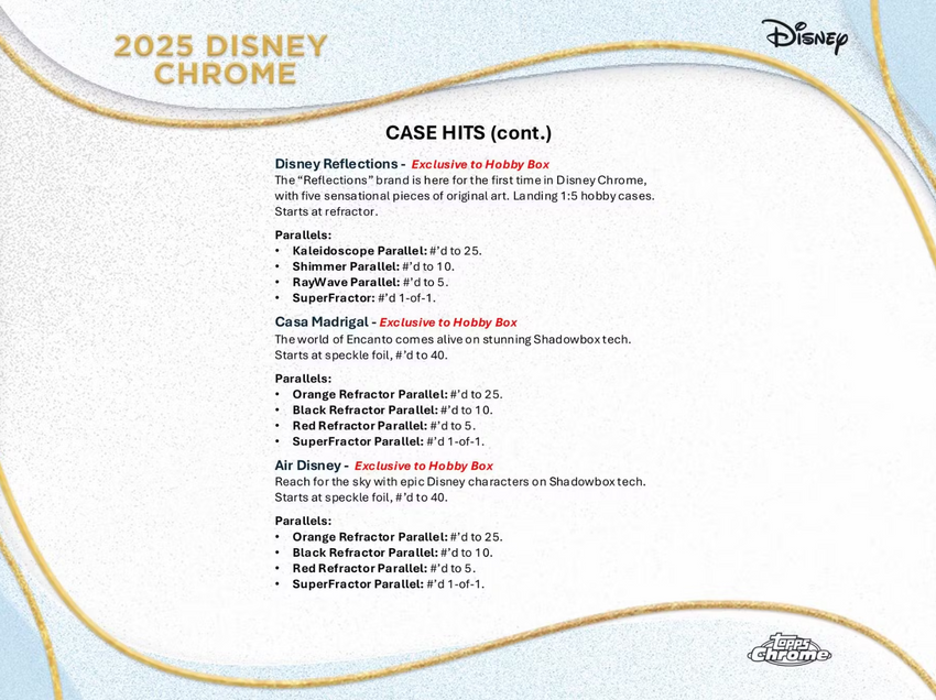 2025 Topps Disney Chrome Hobby Pack