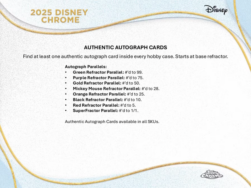 2025 Topps Disney Chrome Hobby Pack