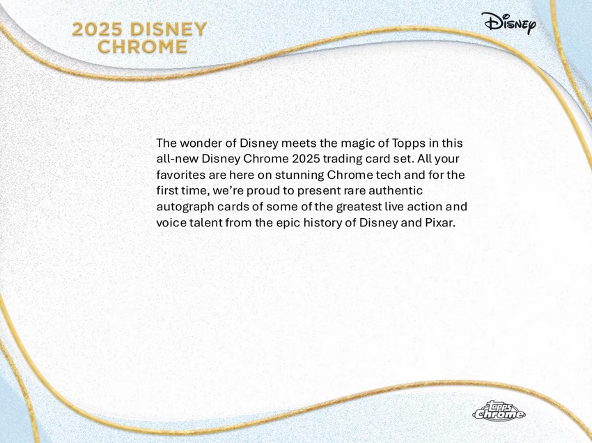 2025 Topps Disney Chrome 7-Pack Blaster Box