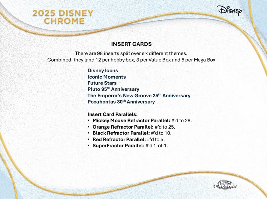 2025 Topps Disney Chrome 7-Pack Blaster Box