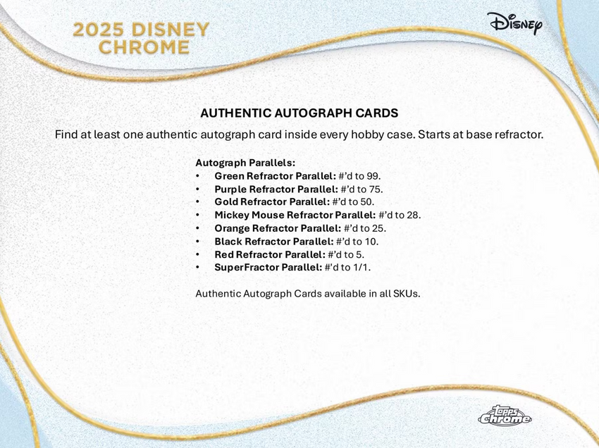 2025 Topps Disney Chrome 7-Pack Blaster Box