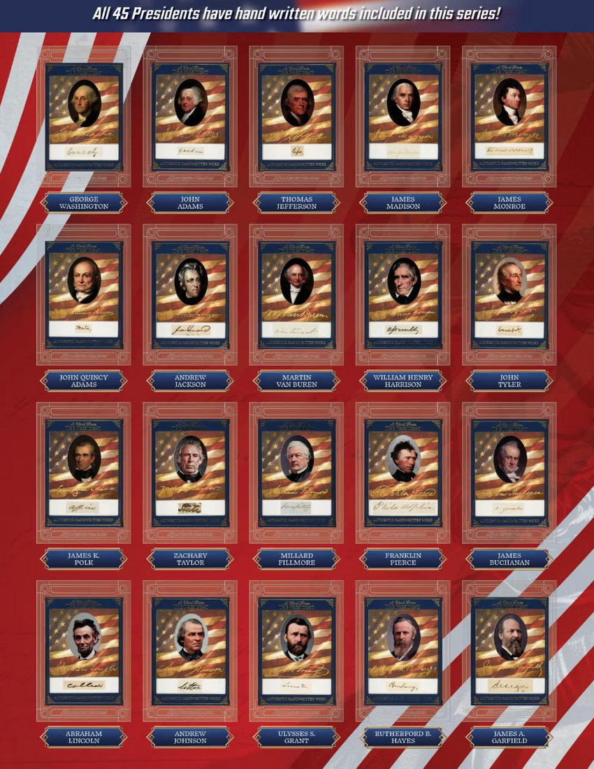 2025 POTUS A Word from the President Hobby Box