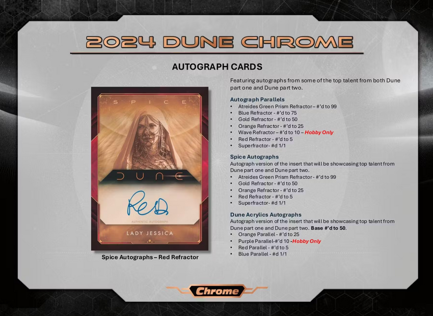 2024 Topps Dune Chrome Hobby Box
