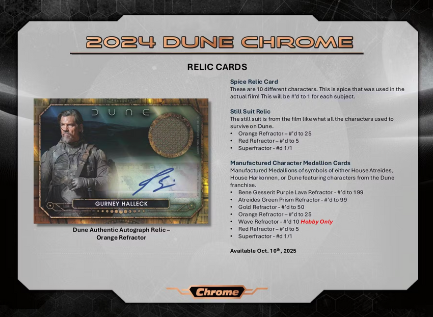 2024 Topps Dune Chrome Hobby Box