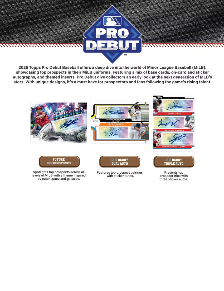 2025 Topps Pro Debut Baseball Hobby Box