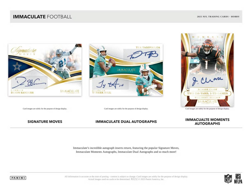 2025 Panini Immaculate Football Hobby Box