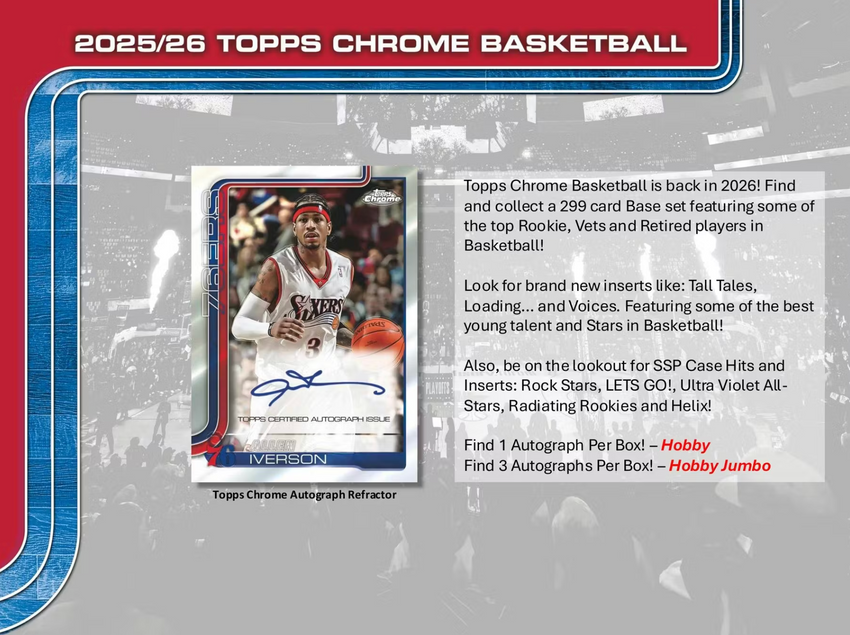 2025-26 Topps Chrome Basketball Hobby Pack