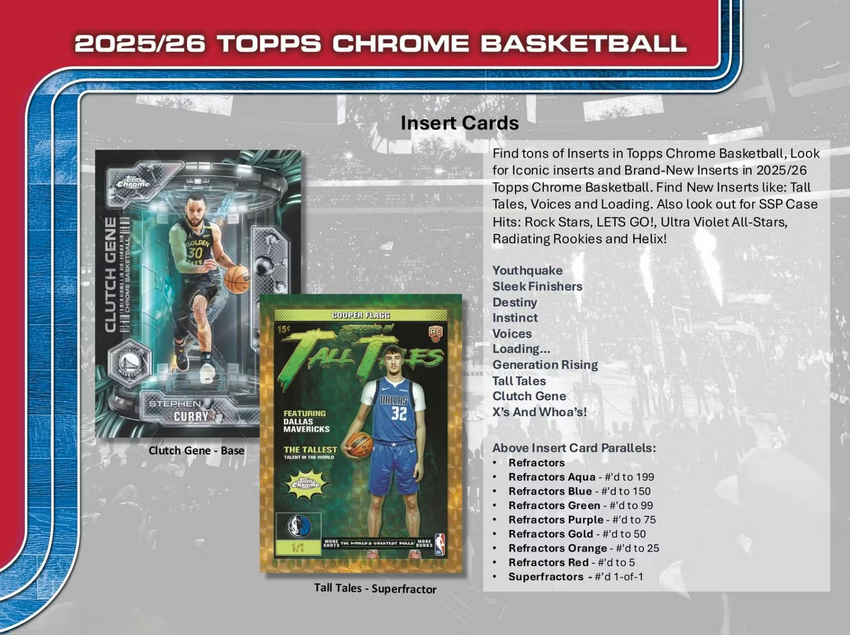 2025-26 Topps Chrome Basketball Hobby Pack