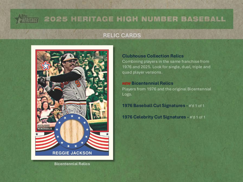 2025 Topps Heritage High Number Baseball Hobby Box (Pre Order)