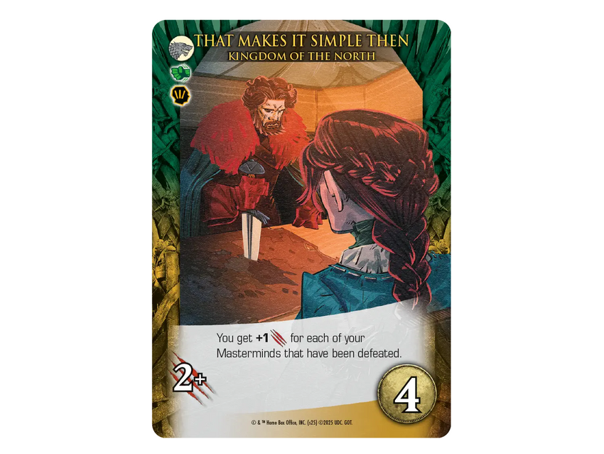 2025 Upper Deck Legendary Game of Thrones Deck Building Game