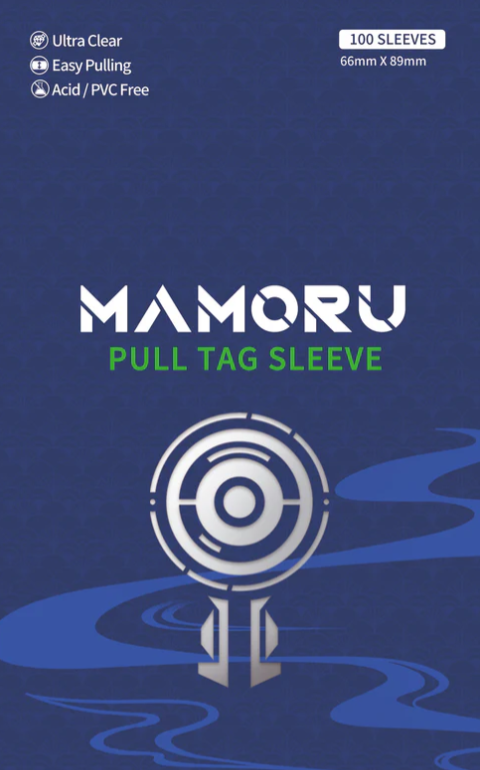 Mamoru Pull Tag Sleeve 66mm x 89mm (100 Sleeves)