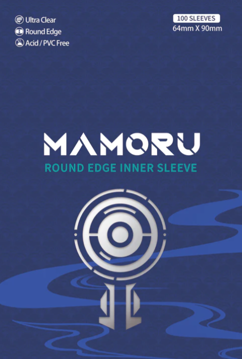 Mamoru Round Edge Perfect Fit Sleeve 64mm x 90mm (100 Sleeves)