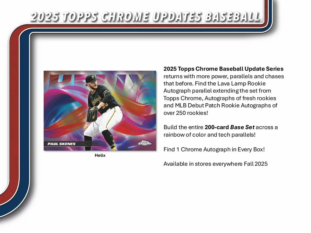 2025 Topps Chrome Update Series Baseball Jumbo Box | Rookie Debut Patch ...