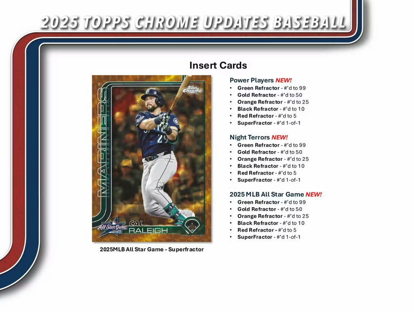 2025 Topps Chrome Update Series Baseball Hobby Box
