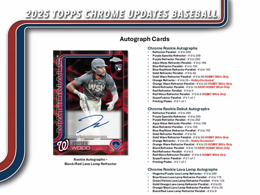 2025 Topps Chrome Update Series Baseball Hobby Box