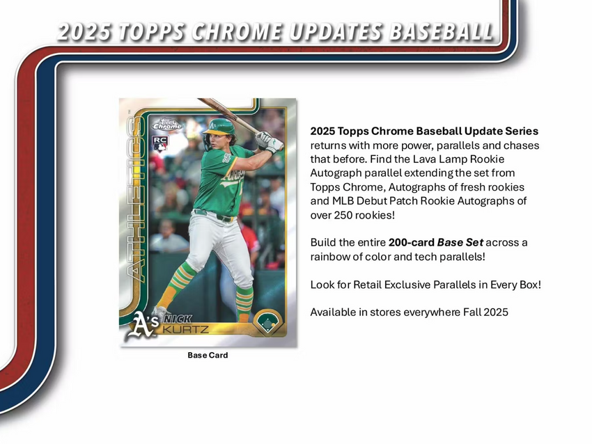 2025 Topps Chrome Update Series Baseball 7-Pack Blaster Box (Pre Order)