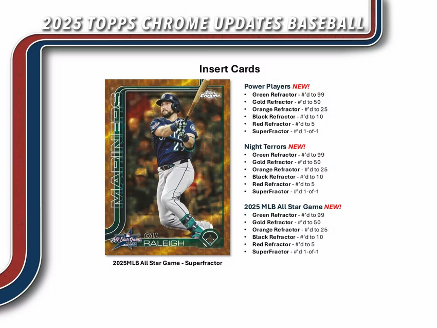 2025 Topps Chrome Update Series Baseball 7-Pack Blaster Box (Pre Order)