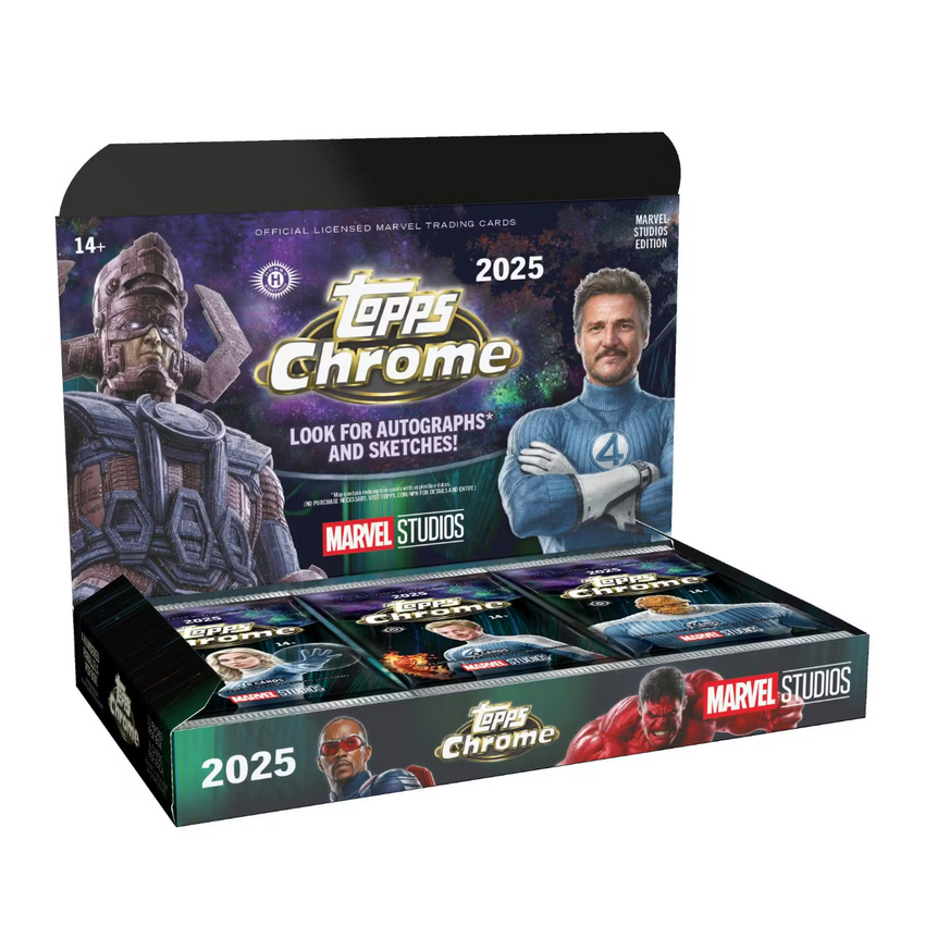 2024-25 Topps Marvel Studios Chrome Hobby Box (Pre Order)