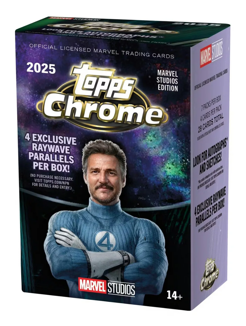 2024-25 Topps Marvel Studios Chrome Blaster Box (Pre Order)