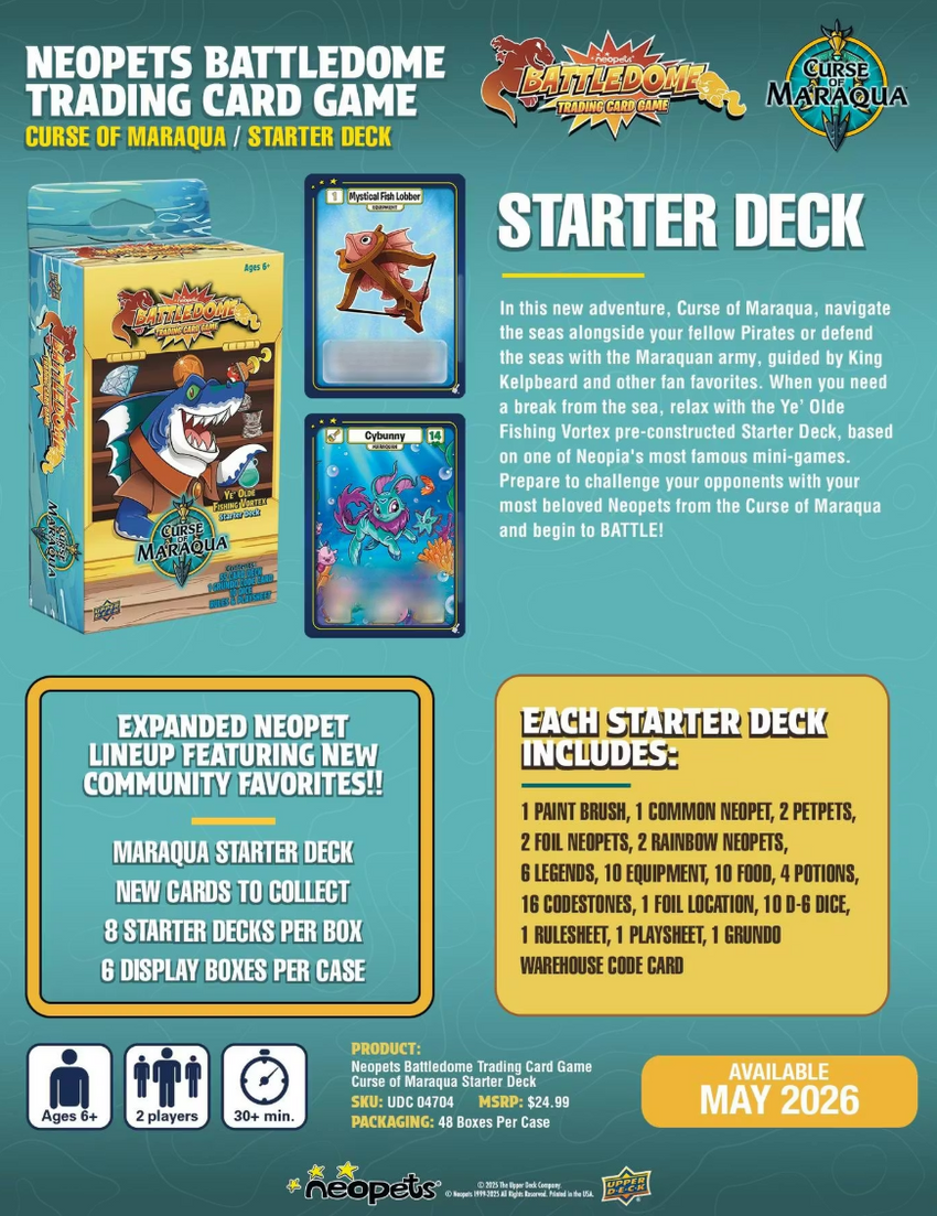 Neopets Battledome TCG: Curse of Maraqua Starter Deck (Pre Order)