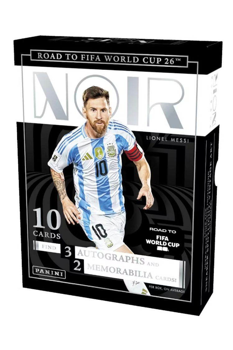2025-26 Panini Noir Road to FIFA World Cup Soccer Hobby Box (Pre Order)