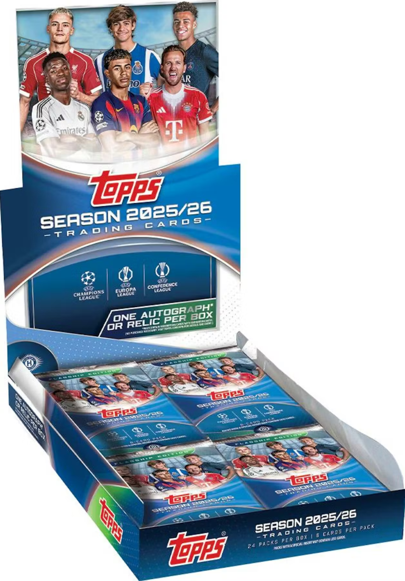 2025-26 Topps UEFA Club Competitions Soccer Hobby Box