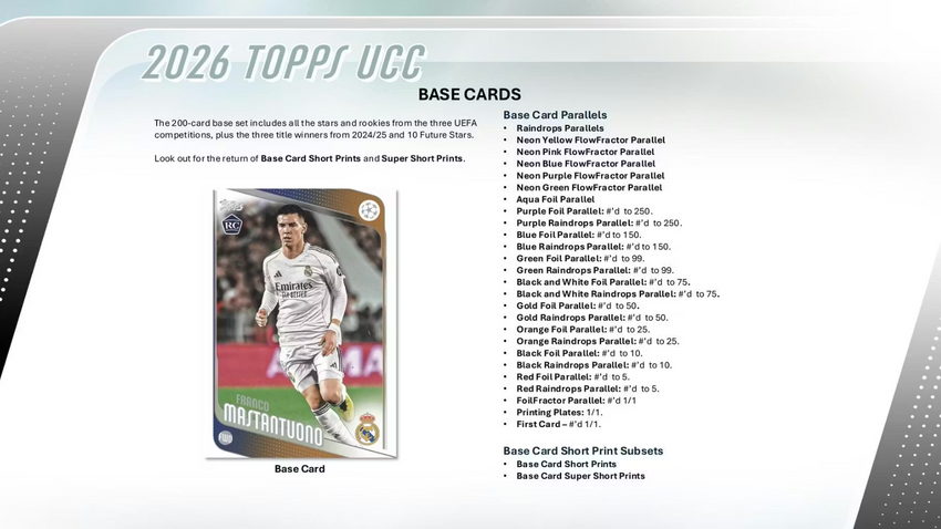 2025-26 Topps UEFA Club Competitions Soccer Hobby Box