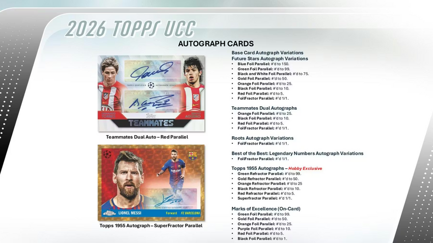 2025-26 Topps UEFA Club Competitions Soccer Hobby Box