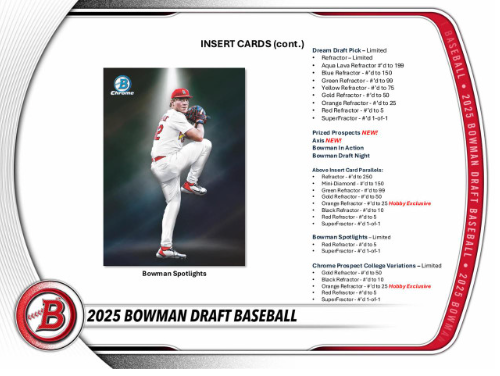 2025 Bowman Draft Baseball Hobby Pack