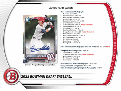 2025 Bowman Draft Baseball Hobby Pack