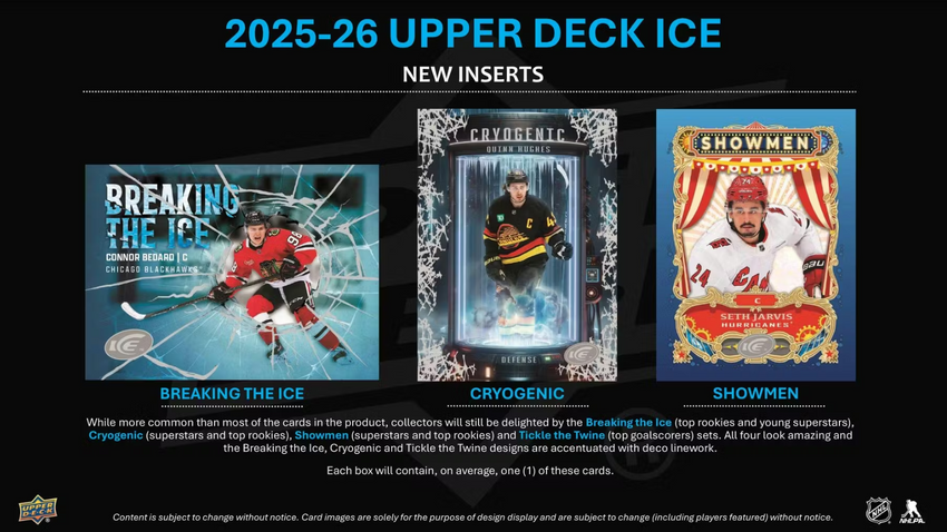 2025-26 Upper Deck Ice Hockey Hobby Box (Pre Order)