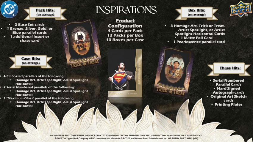 2025 Upper Deck Inspirations The World of DC Hobby Box (Pre Order)