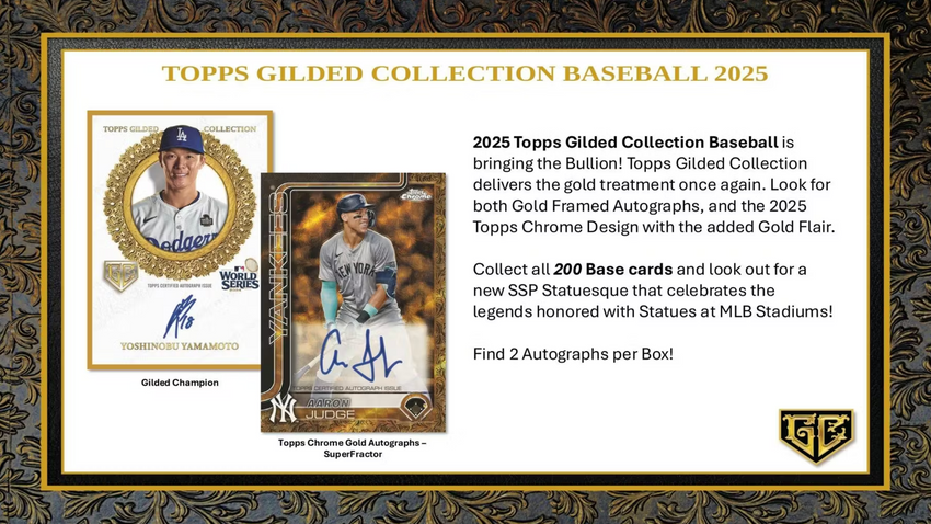 2025 Topps Gilded Baseball 1 Box Opening - #31881・Team Based (Apr 24 4pm)