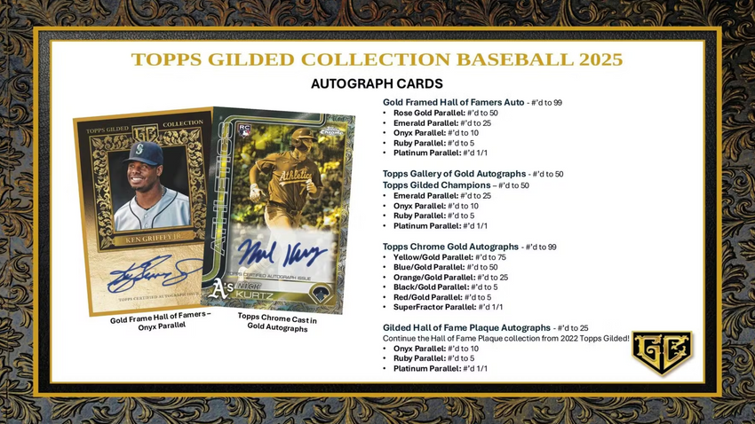 2025 Topps Gilded Collection Baseball Hobby