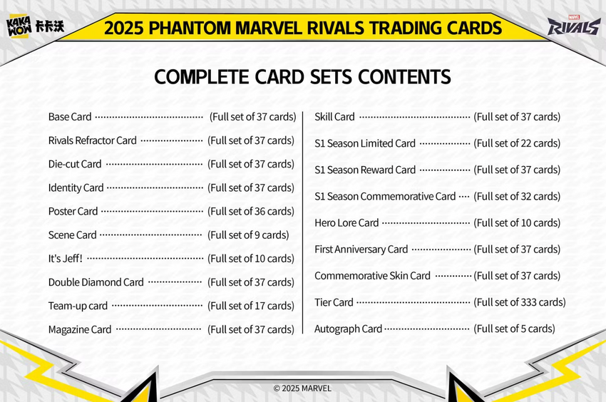 2025 Kakawow Marvel Rivals Phantom Hobby Box