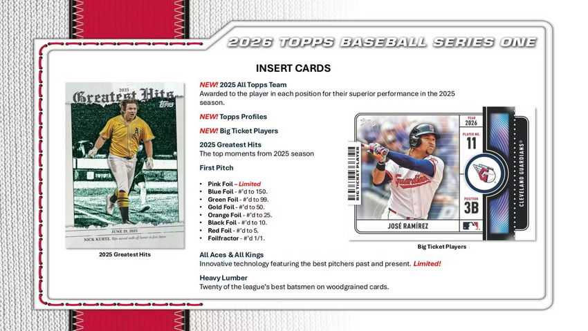 2026 Topps Series 1 Baseball Hobby Box (Pre Order)