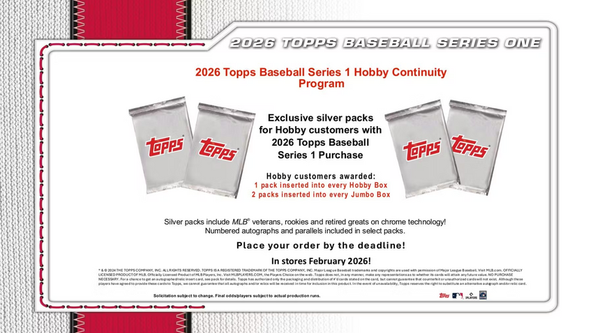 2026 Topps Series 1 Baseball Jumbo Box