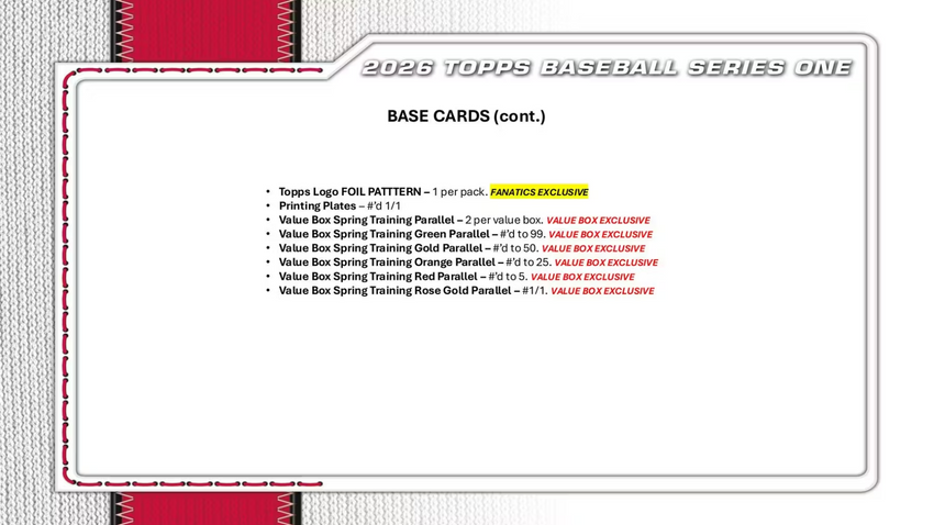 2026 Topps Series 1 Baseball 6-Pack Blaster Box