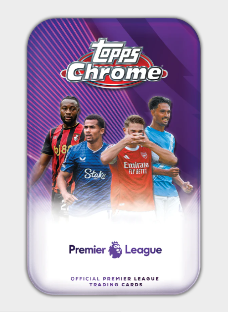 2026 Topps Chrome Premier League EPL Soccer Tin
