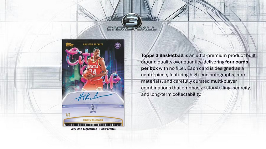 25/26 Topps Three Basketball 1 Box Opening - #31582・Random Team (Mar 13 4pm)