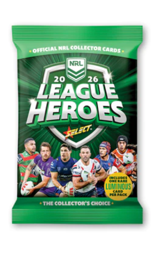 2026 Select NRL League Heroes Cards Pack (Pre Order)