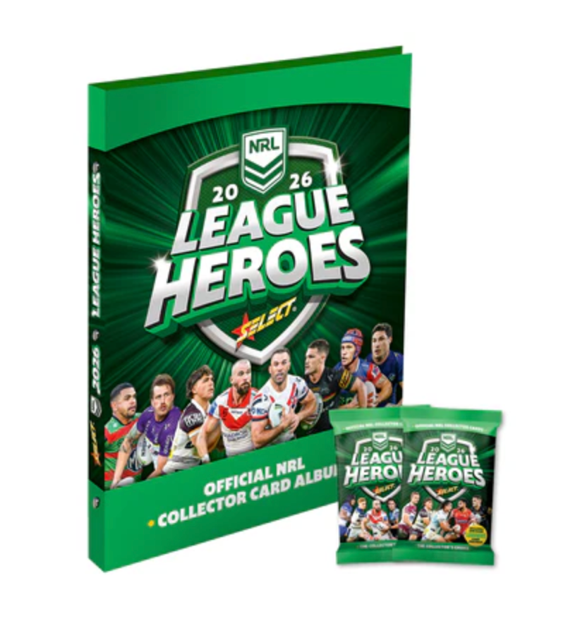 2026 Select NRL League Heroes  Binder Album + 2 Packets