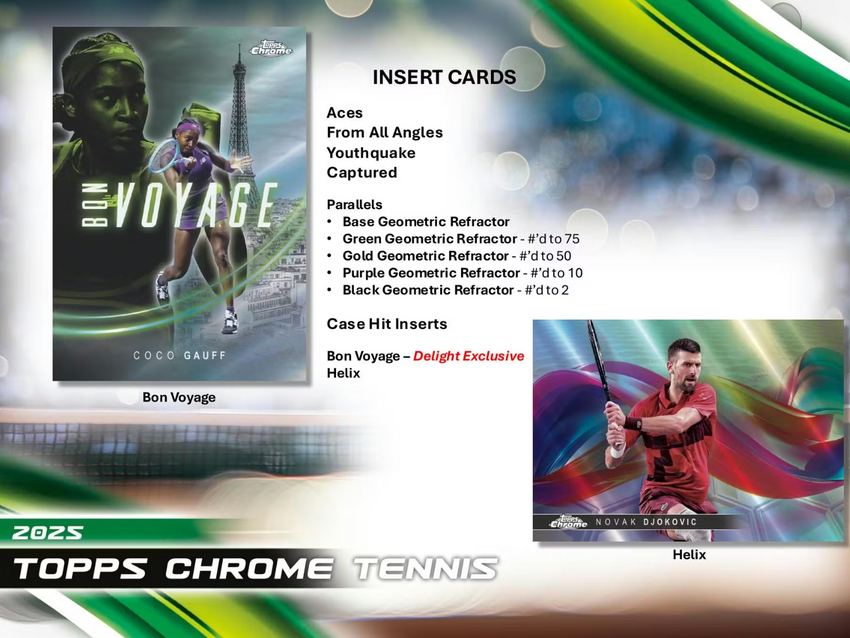 2025 Topps Chrome Tennis Breakers Delight Box