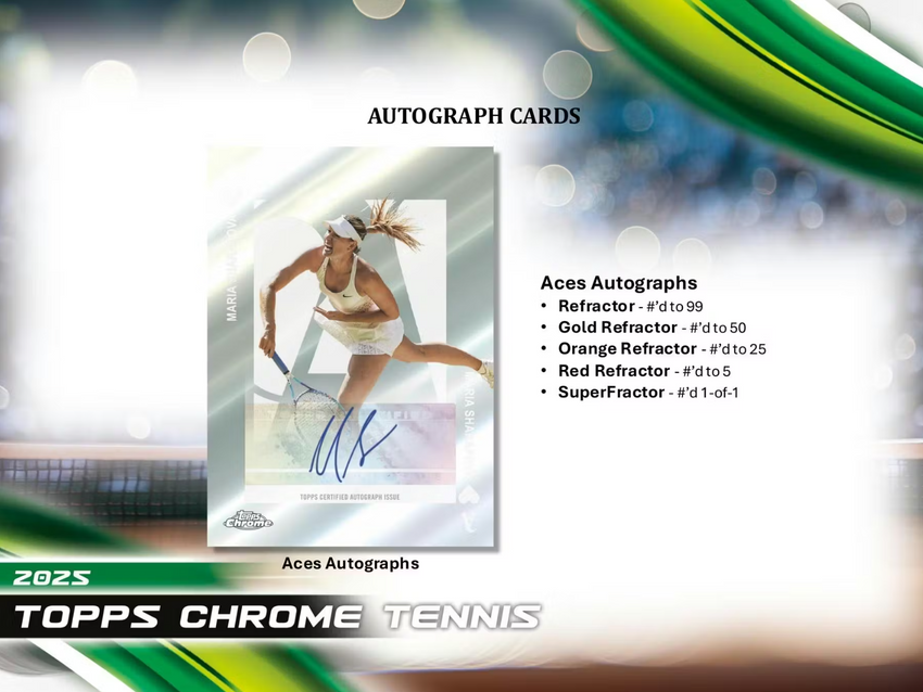 2025 Topps Chrome Tennis Breakers Delight Box
