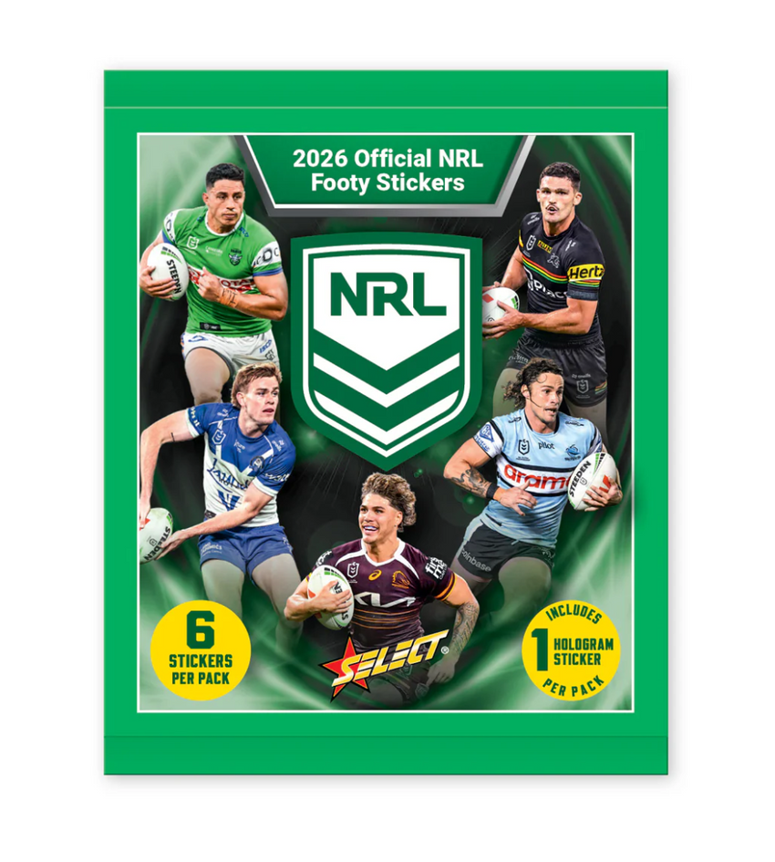 2026 Select Official NRL Footy Stickers Pack