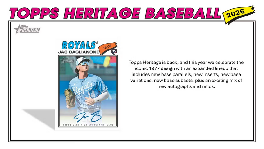 2026 Topps Heritage Baseball Blaster Box