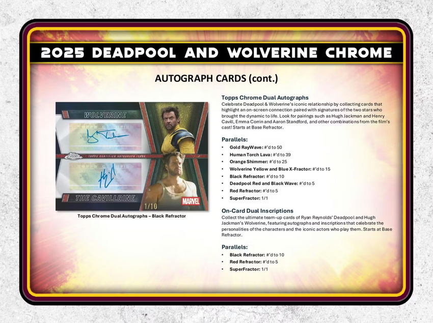 2025 Topps Deadpool Chrome Hobby Box