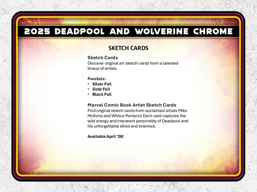 2025 Topps Deadpool Chrome Hobby Box