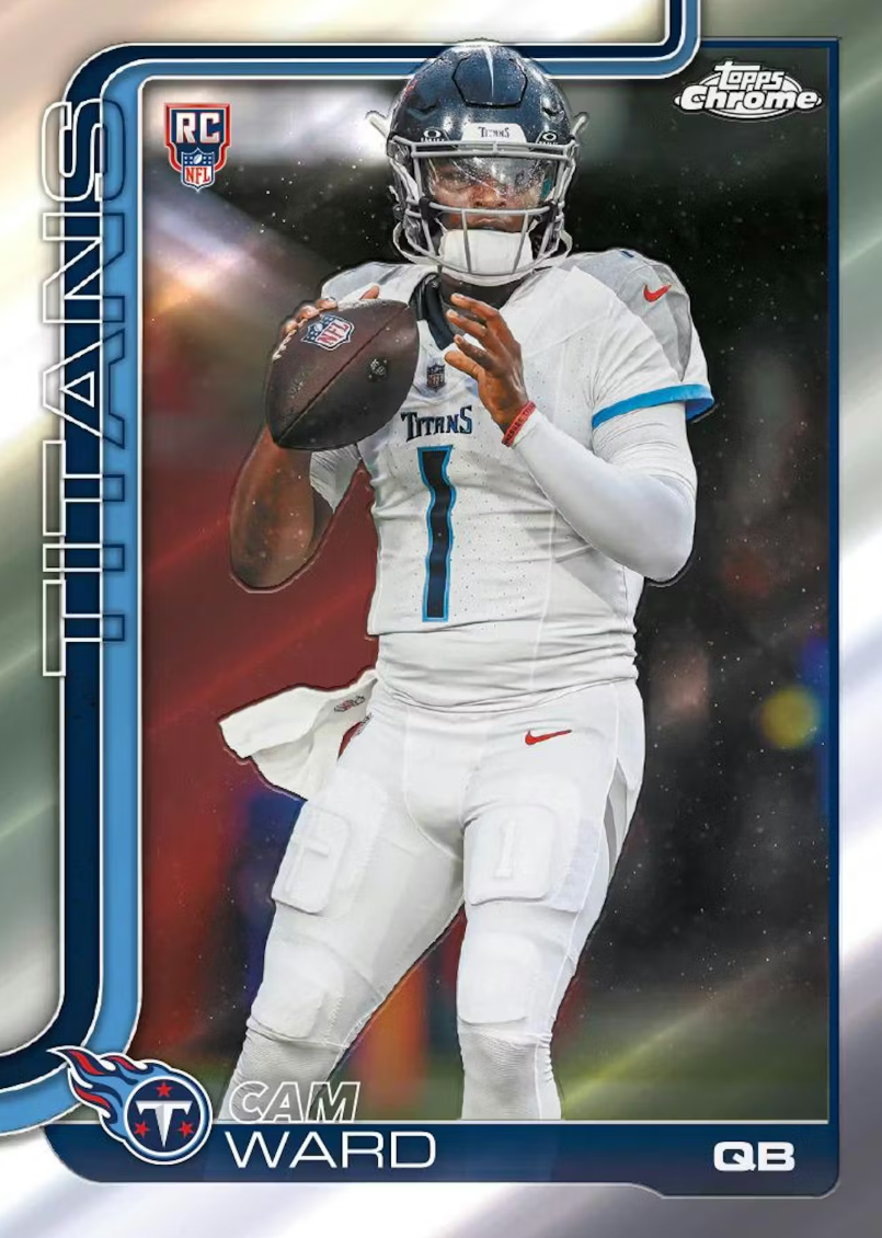 2025 Topps Chrome Football Mega Box